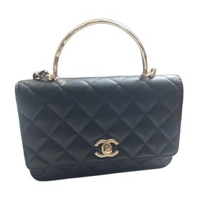 Chanel Black And Gold Wallet On Chain